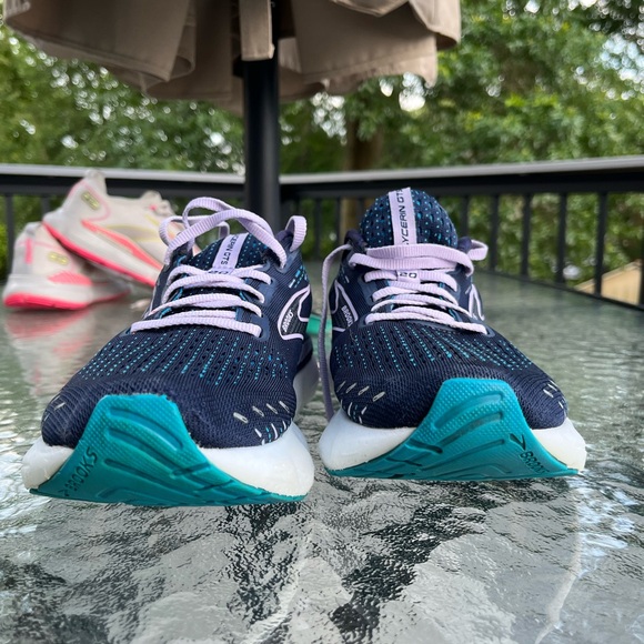 Brooks Glycerin 20 Blue w/Lavender Laces Size 9 1/2 FREE SHIPPING $65. - Picture 7 of 13